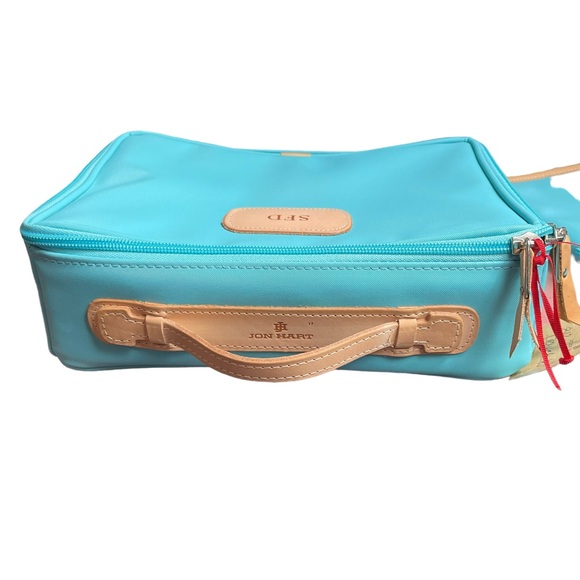 NWT Jon Hart Large Travel Kit & Roll Up Organizer W Initials "SFD" - Picture 3 of 9